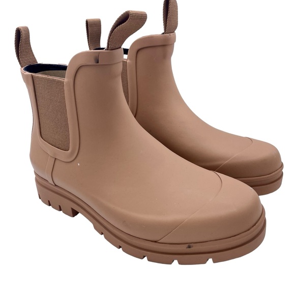 NEW Everlane Tawny Brown Tan Chelsea Rain Boot in Size 6 - Picture 2 of 11